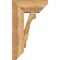 Ekena Millwork Balboa Slat Rough Sawn Bracket w/ Offset Brace, Western Red Cedar, 8"W x 18"D x 30"H BKT0806X18X30BOA06RWR - alternate 2